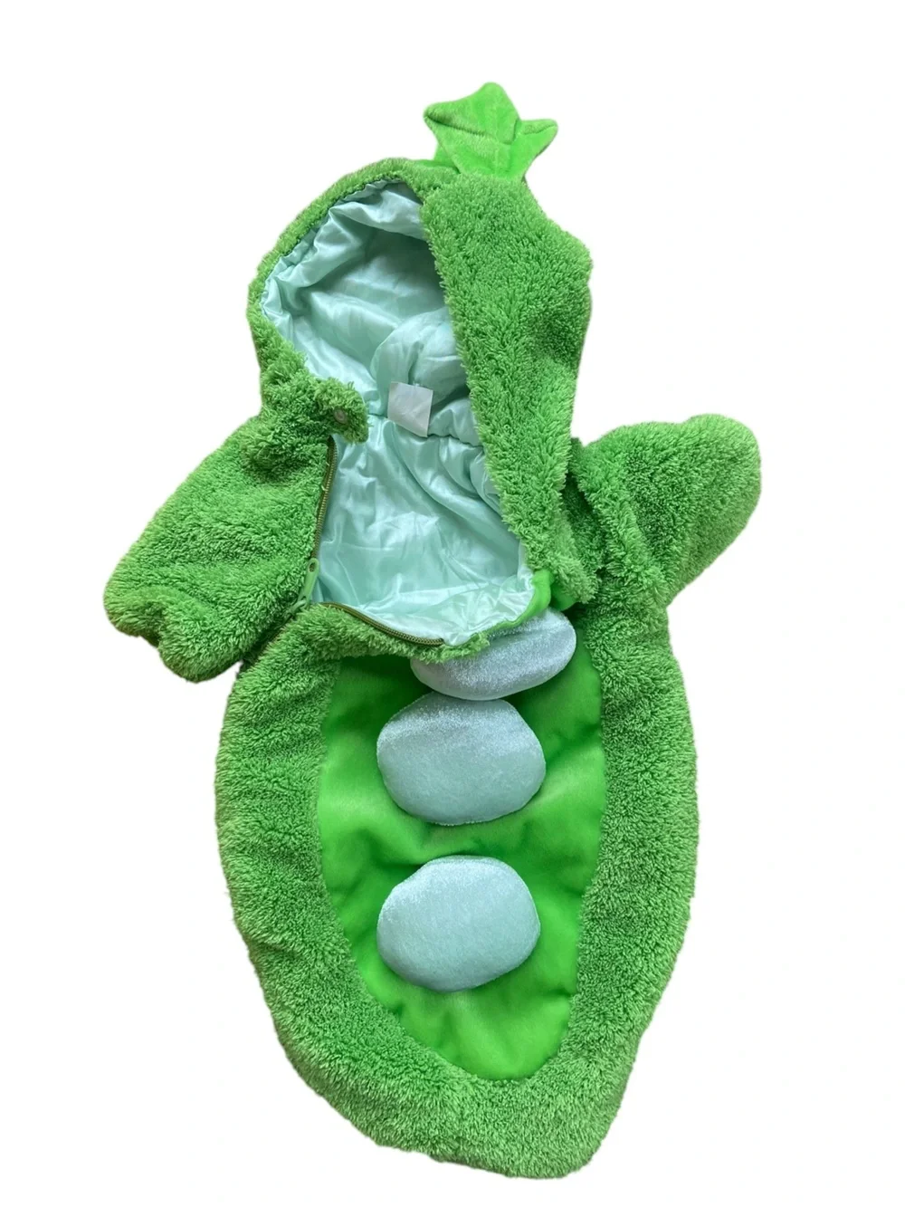 Underwraps Pea In A Pod Costume Infant 0-6 Months Green Halloween Cozy Party
